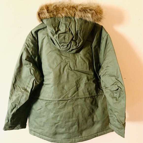 Cotton Winter Military Army Coat Olive Green XL - Picture 8 of 10